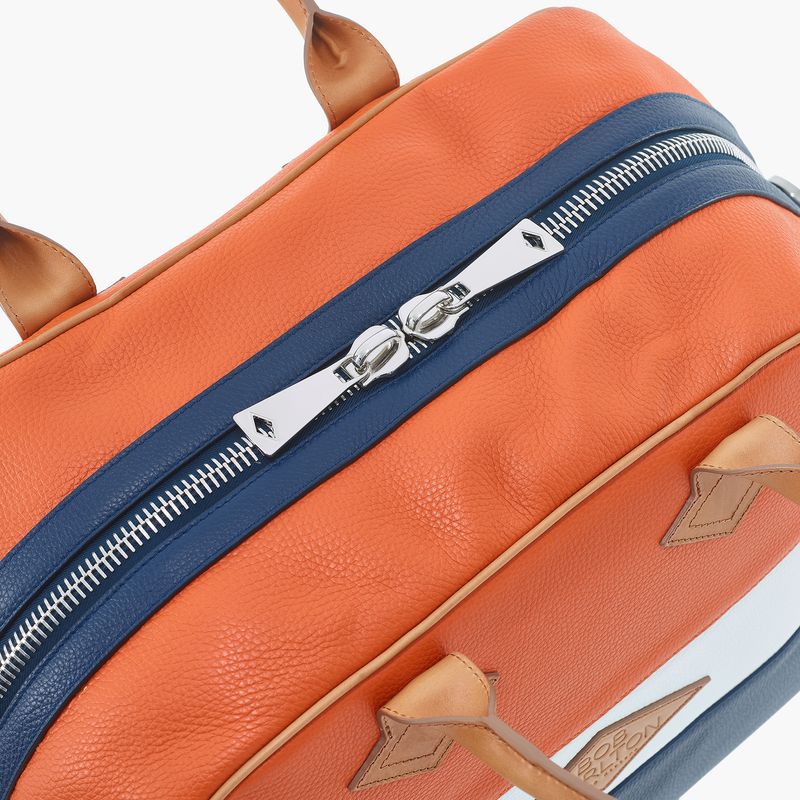 RIVIERA weekendbag marineblå/hvit/orange